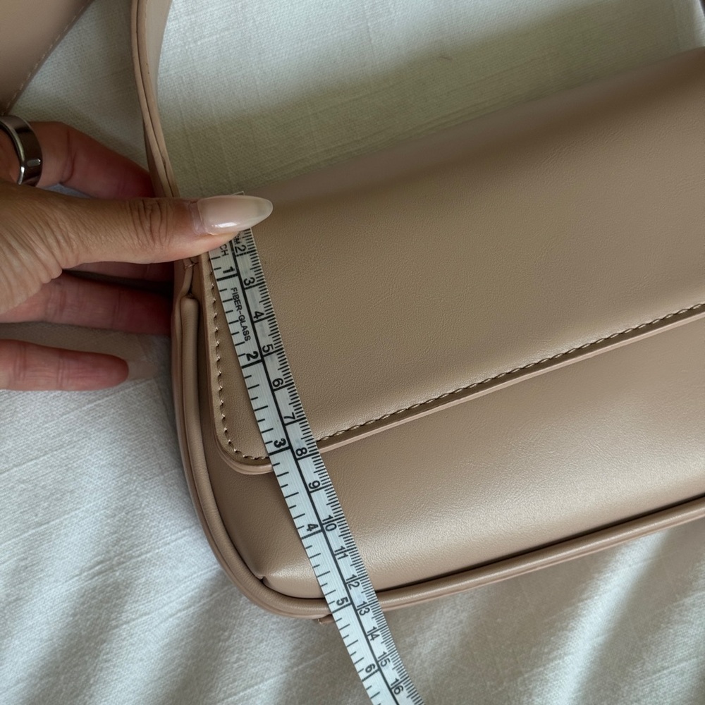Madison West Nude Pink/Tan Mini Bag with Bow Detail - Picture 7 of 8